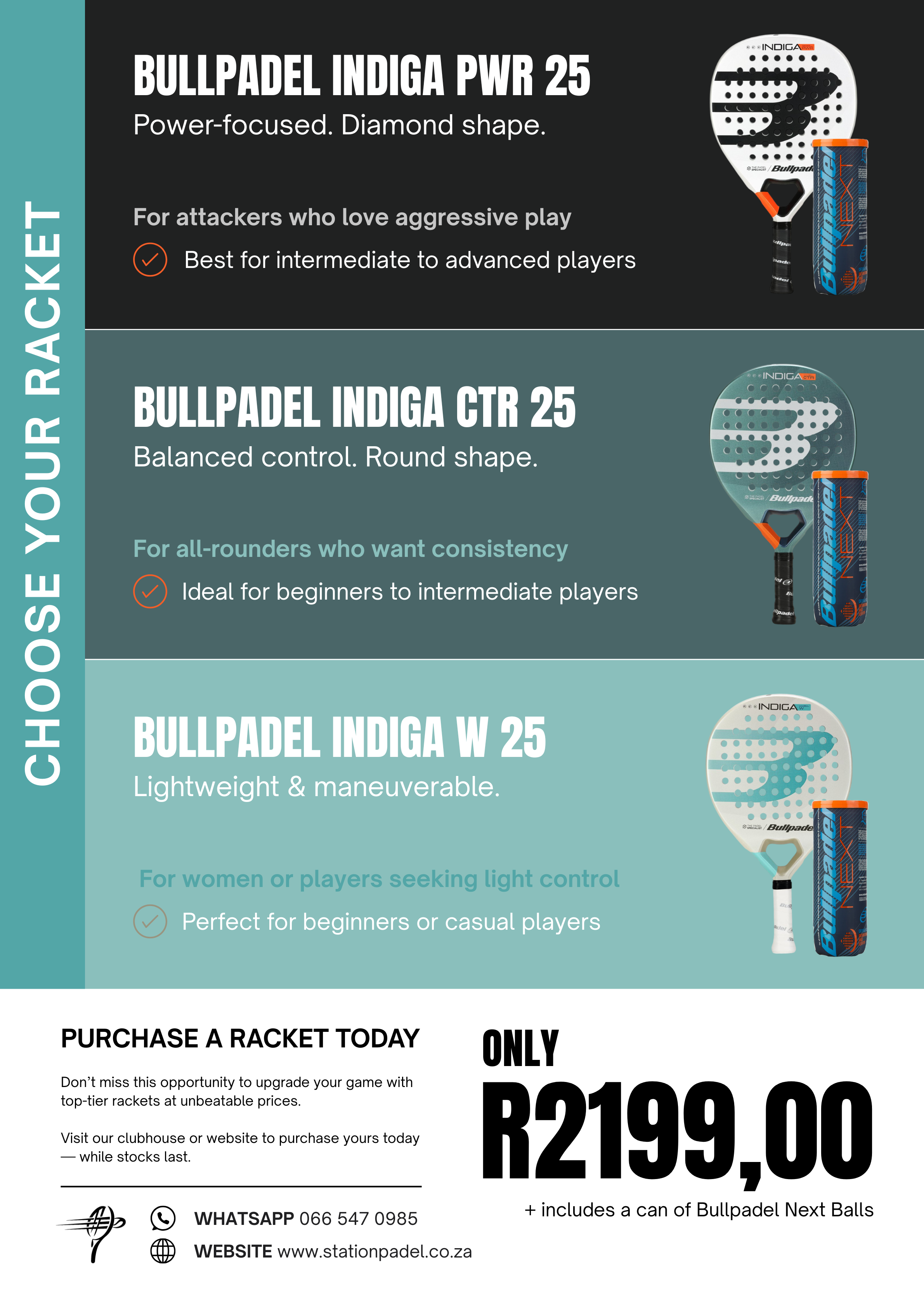 Padel Racket Indigo Bullpadel Indiga W 25 Racket – Station Padel